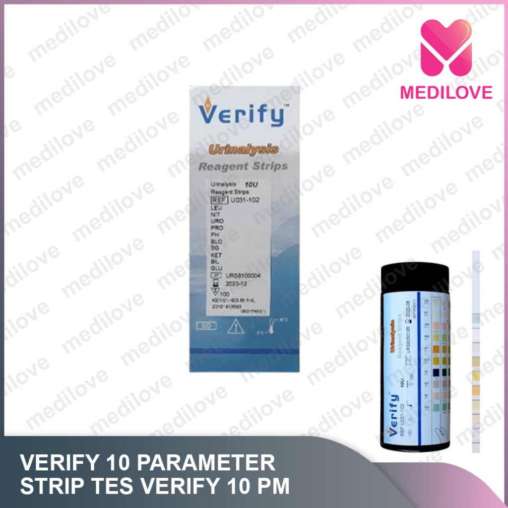 Jual Verify urinalysis / test urine reagent strip / Verify 3 PE ...
