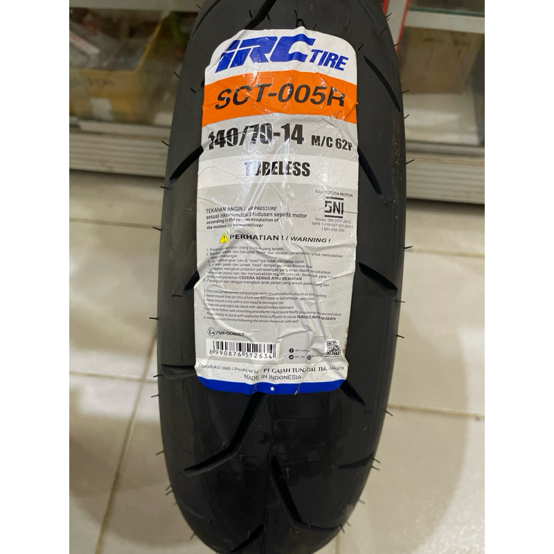 Jual ban irc sct-005R medium compound untuk motor matic nmax | Shopee ...