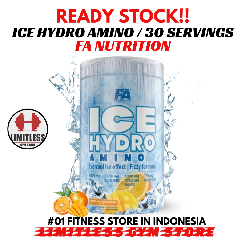 Jual FA ICE HYDRO AMINO EAA 480 GRAMS - Essential Amino L Glutamine ...