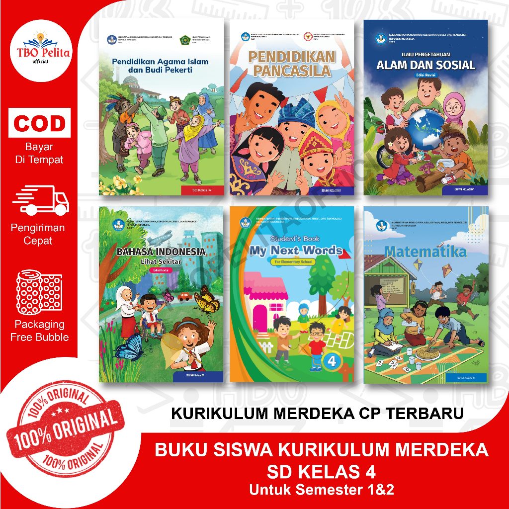 Jual Buku Siswa Kurikulum Merdeka SD Kelas 4 | Shopee Indonesia