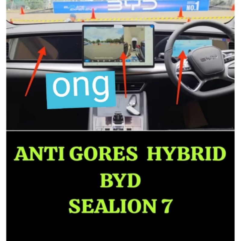 Jual anti gores hybrid head unit speedometer layar kiri BYD sealion 7 ...