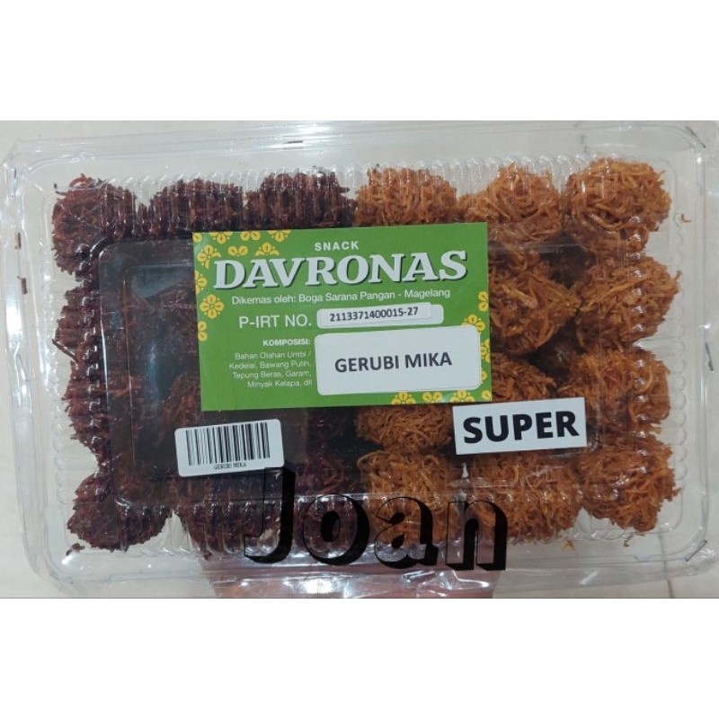 Jual Gerubi Mika 350gr Davronas / Camilan & Oleh Oleh Khas Magelang ...