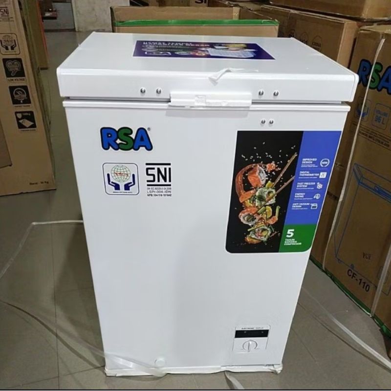Jual Chest Freezer 100 Liter rsa cf 110 garansi resmi promo | Shopee ...