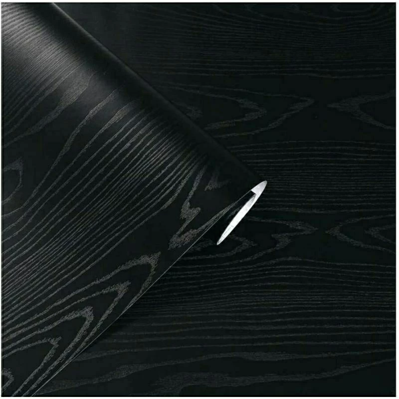 Wallpaper sticker motif serat kayu untuk furnitur