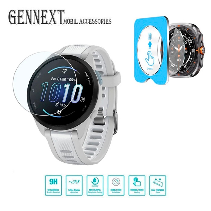 Jual Gennext Tempered Glass Garmin Vivo Watch Forerunner 165 955 Music ...