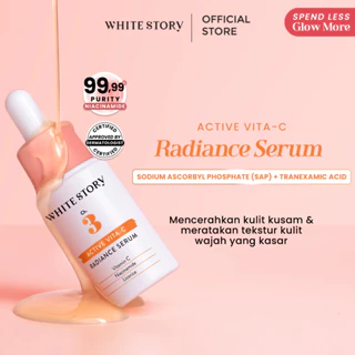 White Story Active Vita-C Radiance Serum -  Serum dengan Antioksidan Tinggi Untuk Kulit Cerah Bebas Kusam