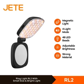 Ring Light Selfie Magsafe JETE RL2 For Smartphone HP LED Rechargeable Magnetik With 4 Light