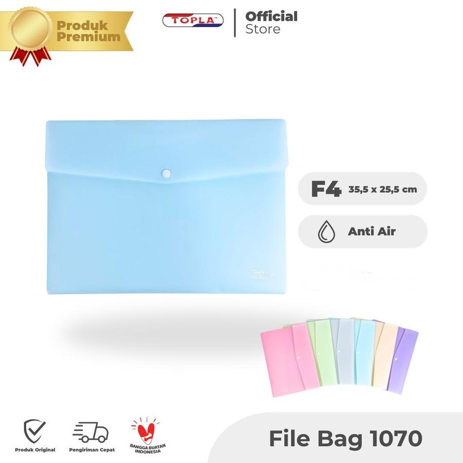Jual File Bag Topla 1070 F4 Pastel ( Map Kancing Premium Folio ...