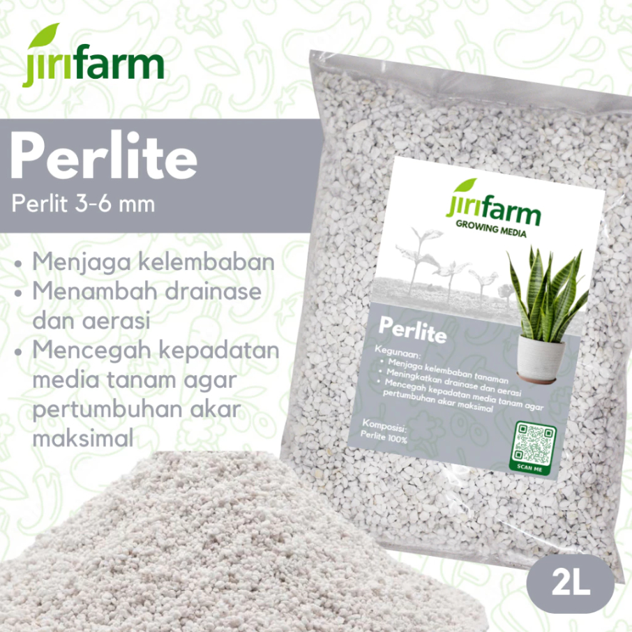 Jual PERLITE Media Tanam Expanded PERLITE Ukuran 3-6 mm Kemasan 2 Liter ...