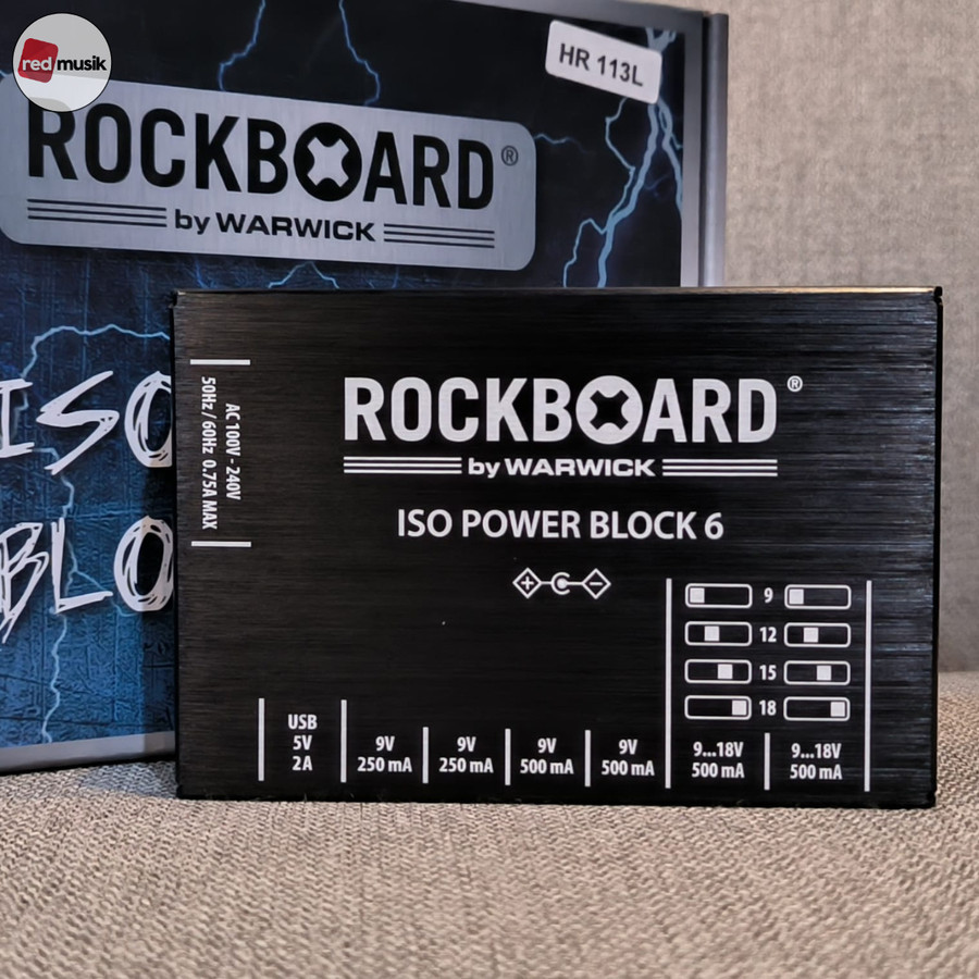 Jual Power Supply RockBoard ISO Power Block 6 IEC Isolated Multi Power ...