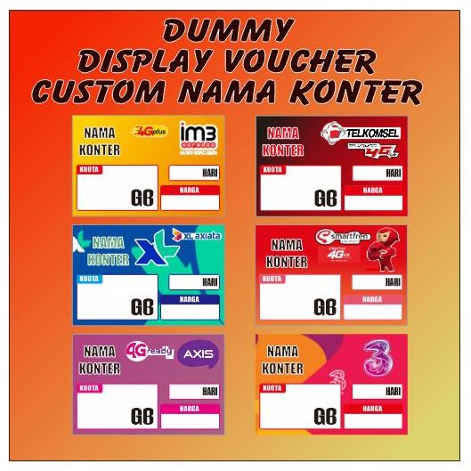 Jual Dummy voucher Custom - Display voucher - Display konter - Pajangan ...