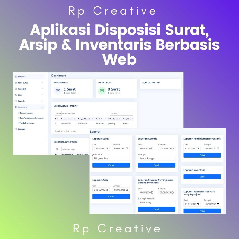 Aplikasi Disposisi Surat Arsip dan Inventaris Berbasis Web
