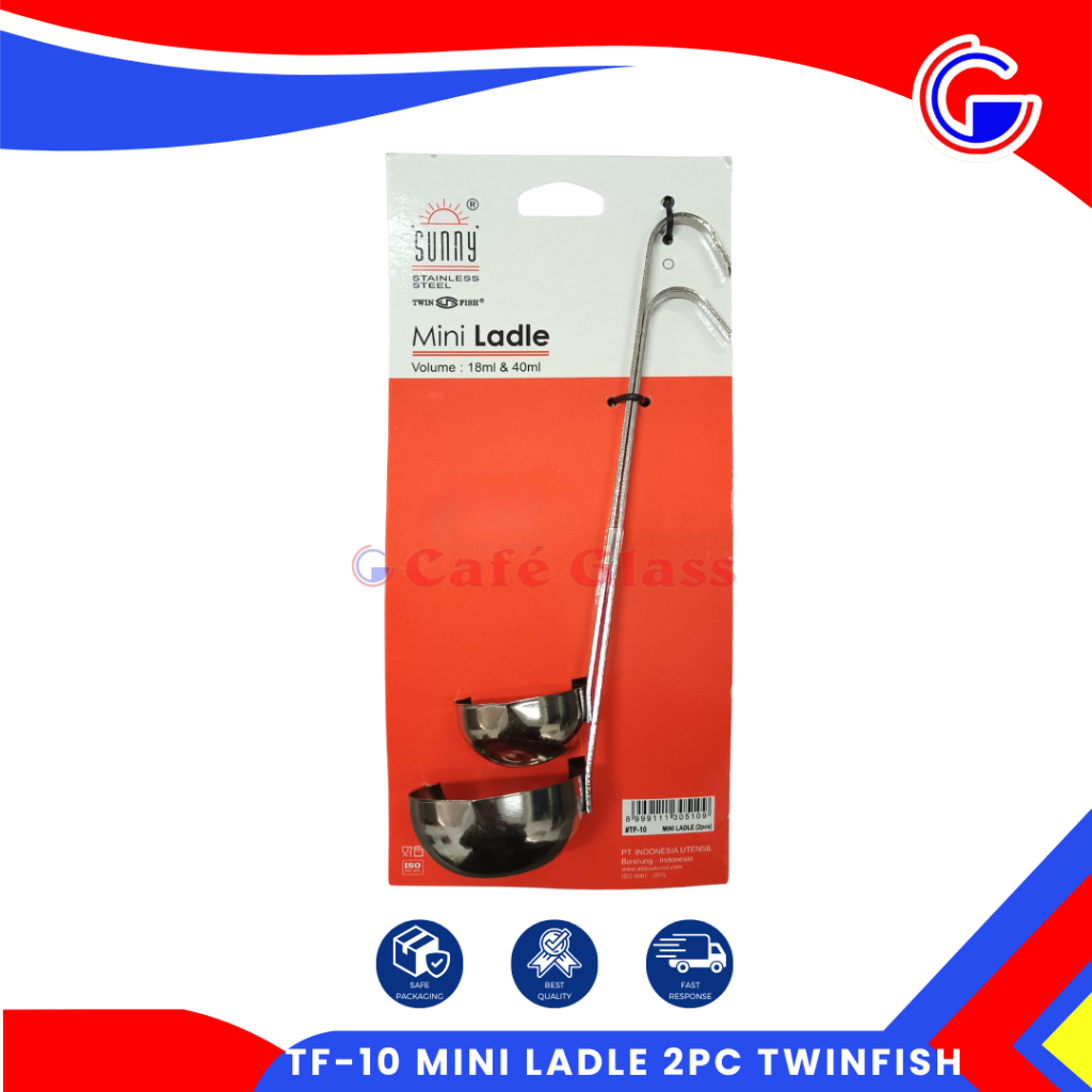 Sauce Ladle Mini Stainless - Eros Mini Bibir Tuang - Mini Ladle 2Pcs Twinfish Tf-10 - Sendok Kuah