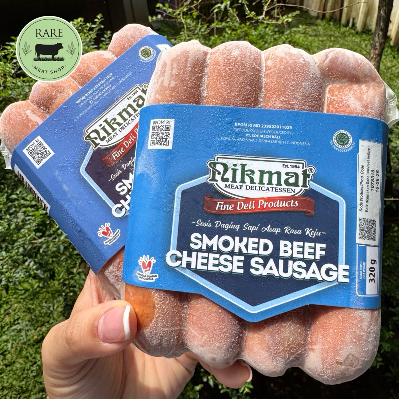 Jual NIKMAT halal smoked beef cheese sausage sosis sapi 320 gr | Shopee ...