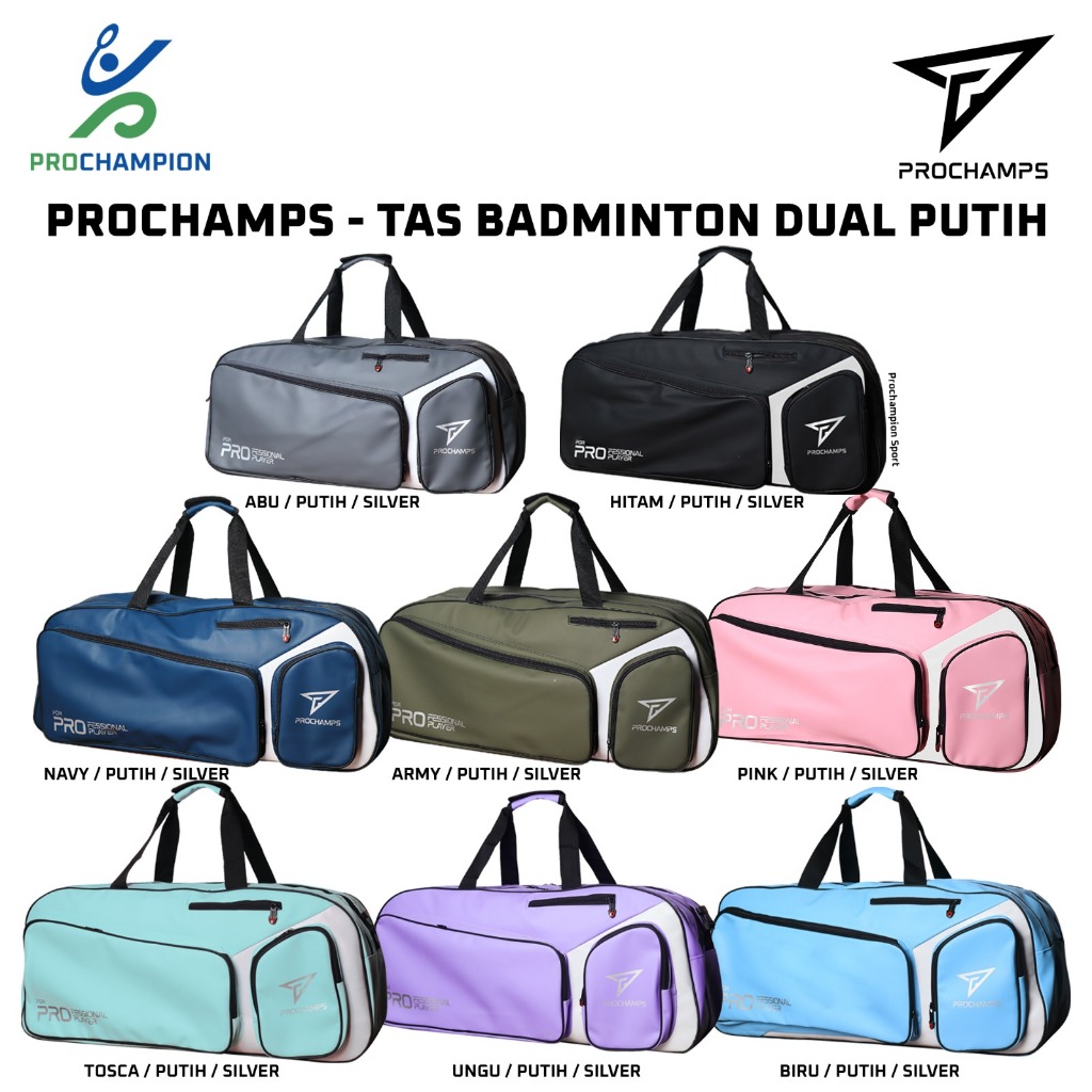 Jual Tas Badminton Prochamps PROFESSIONAL EDITION Dual Putih | Shopee ...