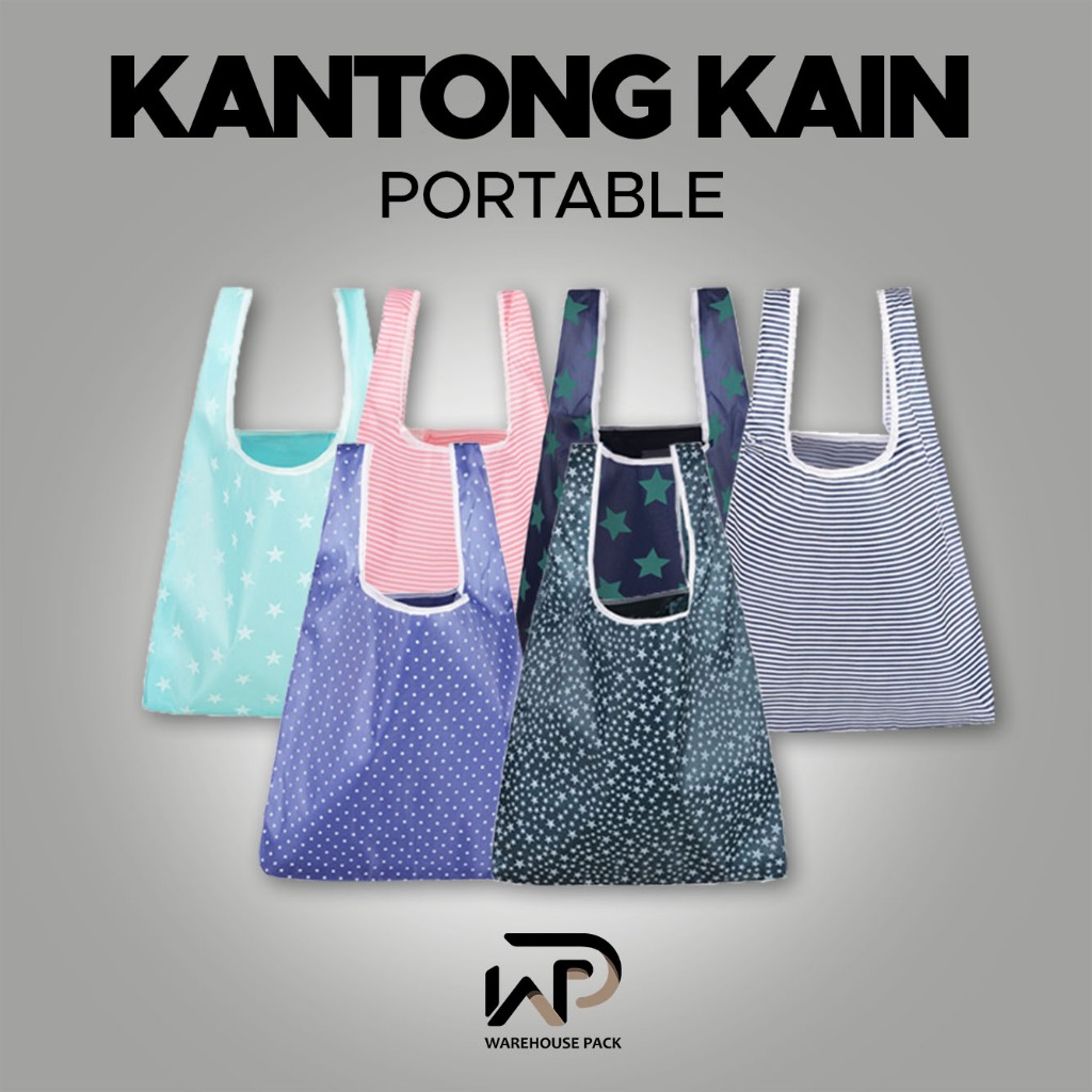 Jual Tas Belanja Lipat | Kantong Belanja Lipat | Tas Belanja Ramah