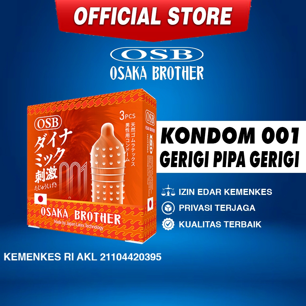 Jual Kondom 001 Gerigi Pipa Gerigi - Osb Osaka Brother | Shopee Indonesia