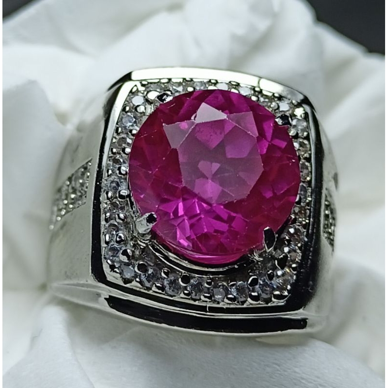 Jual BATU RUBY MERAH DELIMA SIAM ROSE BANGKOK ASLI MEWAH | Shopee Indonesia