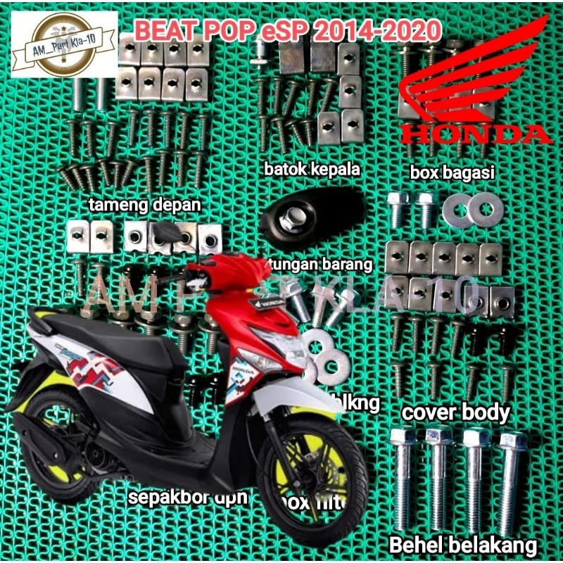 Jual COD Baut Beat Pop eSP Fullset / Baut Honda Beat Pop eSP Fullbody ...