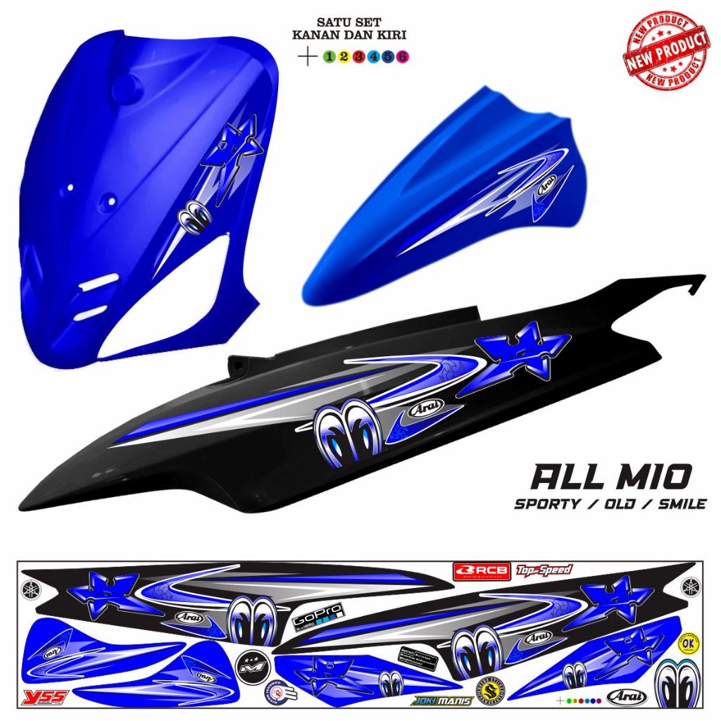 Jual STIKER MIO LAMA MIO OLD POLET SPORTY / STRIPING KEREN BUAT MIO OLD ...