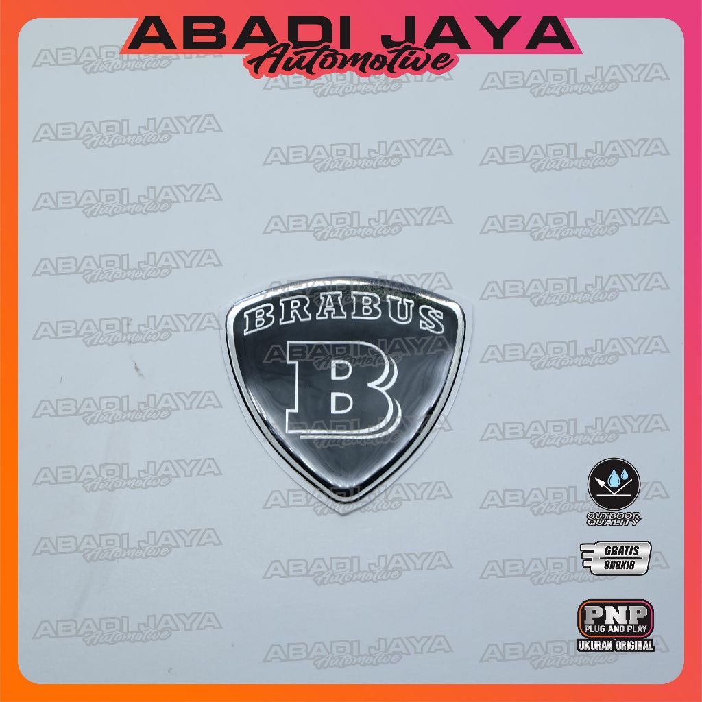 Jual emblem brabus / emblem timbul brabus / stiker 3d brabus / stiker ...