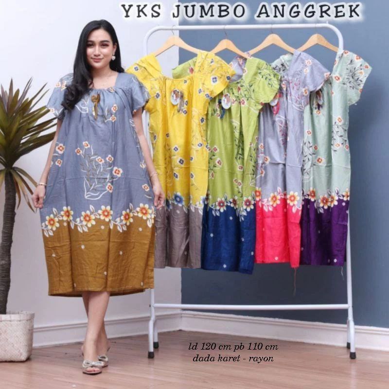 Jual Yukensi Anggrek Jumbo | Daster Wanita Yukensi | Daster Jumbo ...