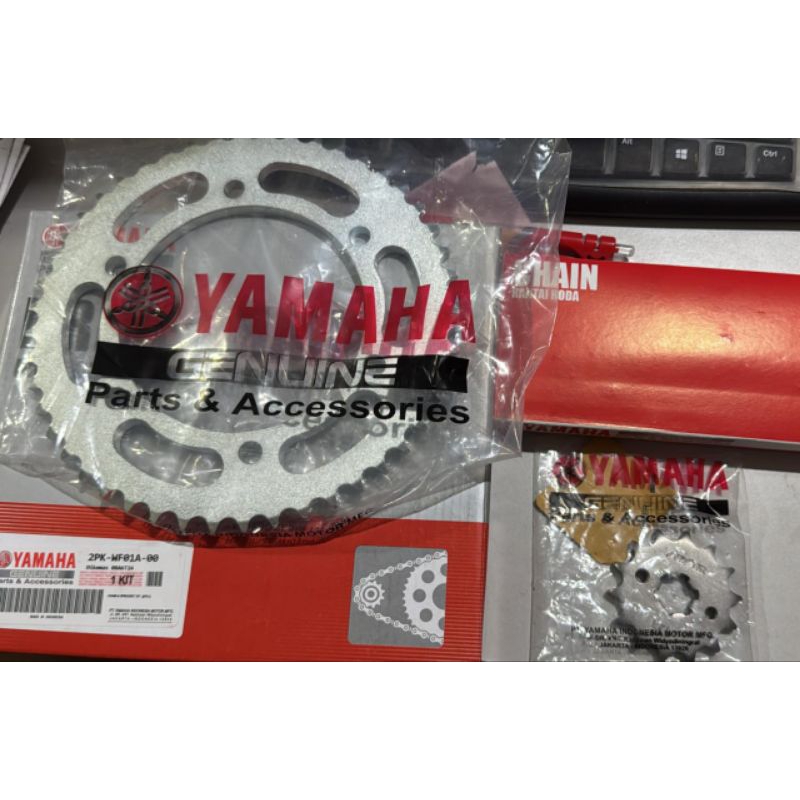 Jual Gear Set Komplit Plus Rantai Yamaha R15 V3 New | Shopee Indonesia