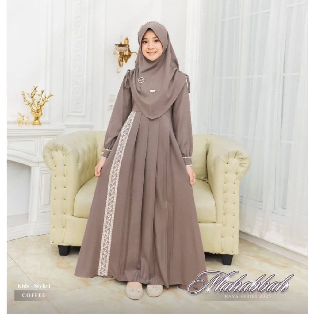 Jual MEDINA KIDS Set Gamis Abaya French Khimar Anak Perempuan Usia 1 ...
