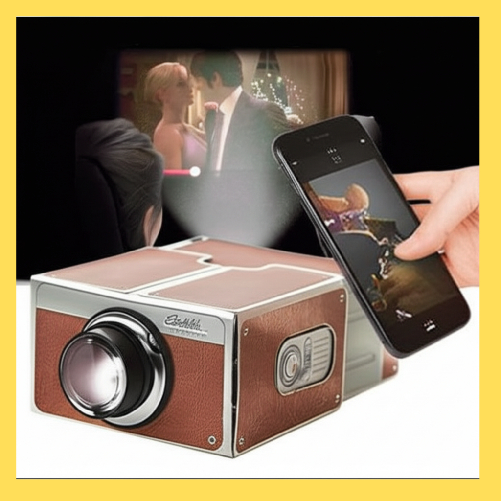 Jual Proyektor HP Mini Portable Cardboard Proyektor Smartphone