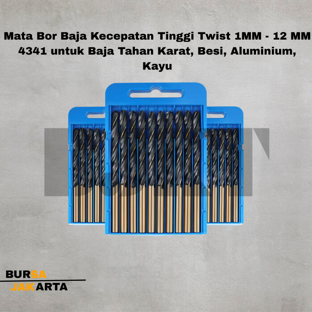 Jual Mata Bor Baja Kecepatan Tinggi Twist 2MM - 7 MM 4341 untuk Baja ...