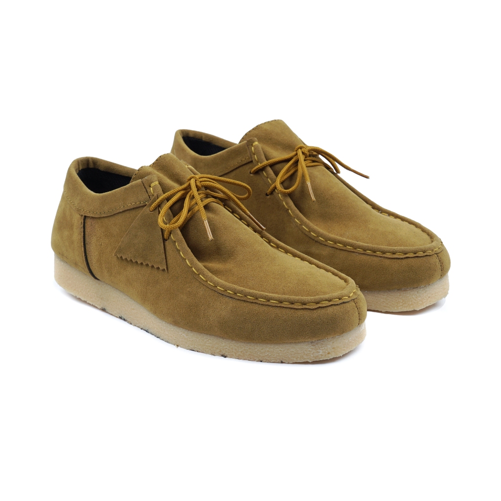Jual Rai Shoes - Sepatu Derby Wallabee Original Kulit Suede Casual Tali ...