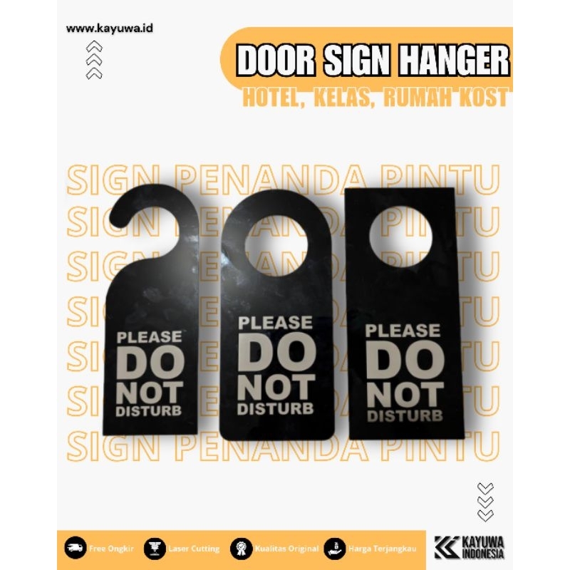 Jual SIGN GANTUNGAN PINTU / Penanda Pintu Akrilik / DOOR SIGN 2 SISI ...