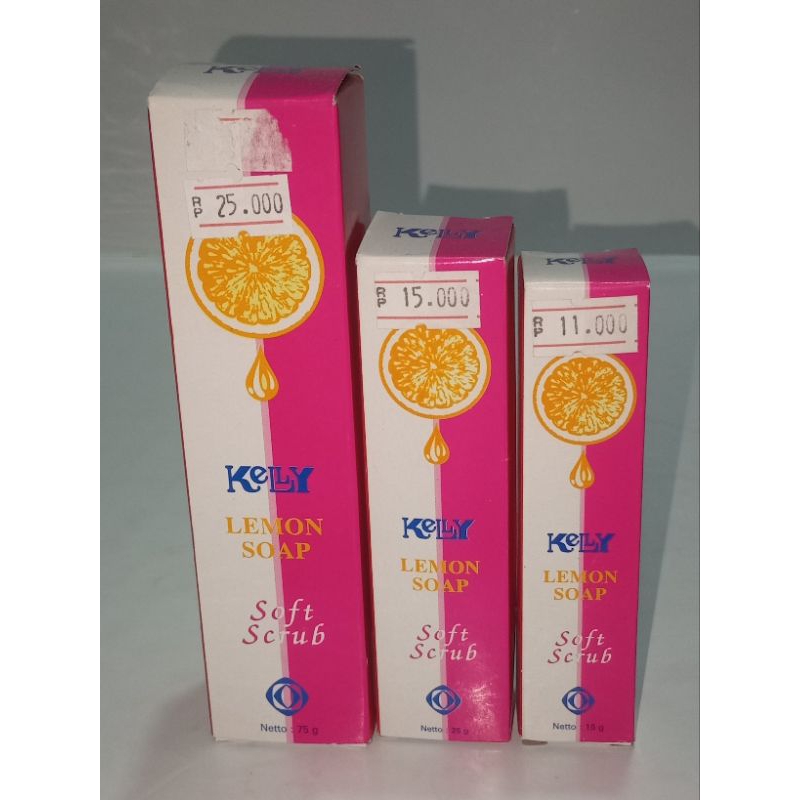 Jual Kelly lemon soap soft scrub 75 g, 25 g, 15 g | Shopee Indonesia