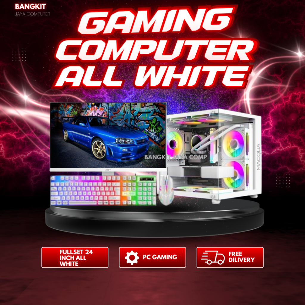 Product image PC GAMING CORE I5 12400F VGA GTX 1050TI RAM 16 GB MONITOR 24 INCH SIAP GAMING DAN EDITING 1