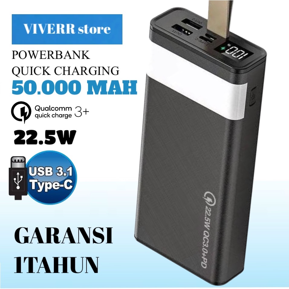 Power Bank De 50.000mah Pd-22.5w