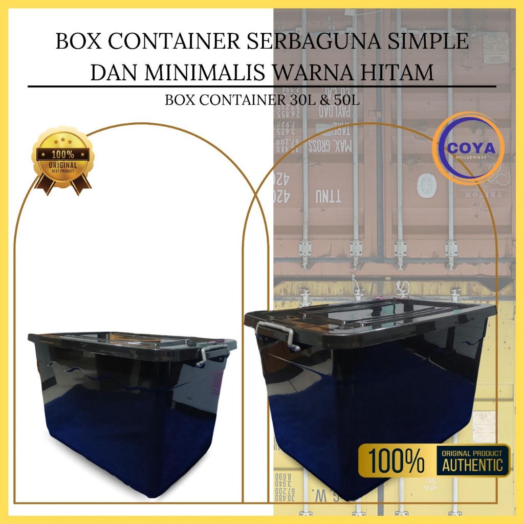 Jual BOX CONTAINER WARNA HITAM SERBAGUNA LUAS KOKOH TEBAL BERGARANSI ...