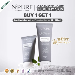 【BUY 1 GET 1】NPURE Noni Cleanser 100ml + 50ml / Sabun Muka Kulit Sensitif / Gentle Skin Cleanser / Pembersih Wajah Hypoallergenic / Eksim / Eczema / Semua Jenis Kulit