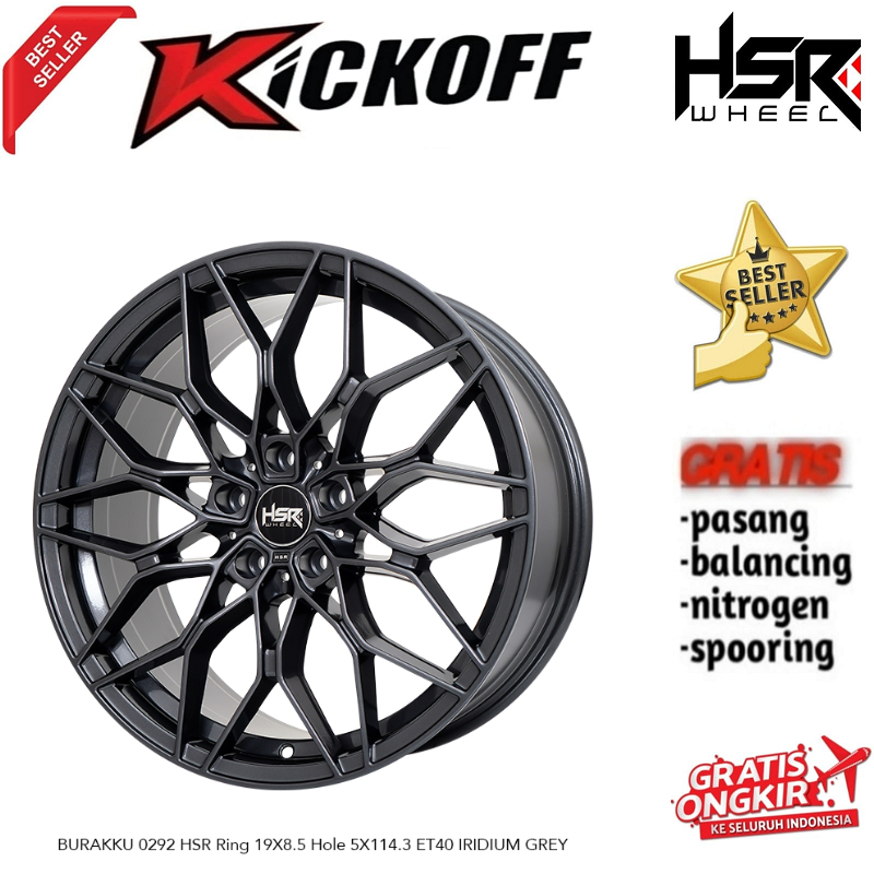 Jual Velg Racing Model Elegant Merk HSR Tipe Burakku R19 Untuk Mobil ...