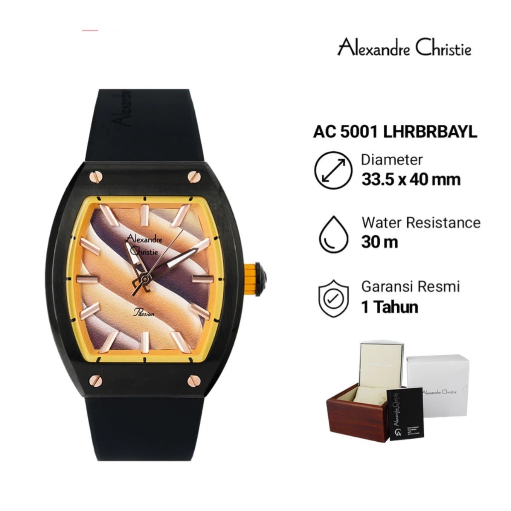 Jam Tangan Alexandre Christie Wanita AC 2944 AC2944 AC 9361 AC9361/ AC  9332 AC9332 AC 9496 AC9496 Rubber Original Garansi Resmi
