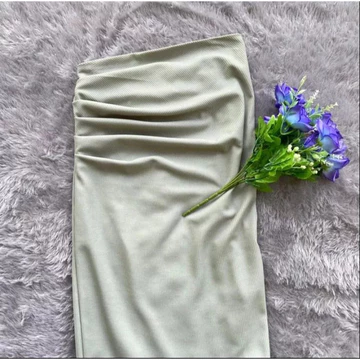 Rok Wanita Span Serut Satin Silk Korean Skirt Rok Casual Flowy Midi Maxi Loose Skirt