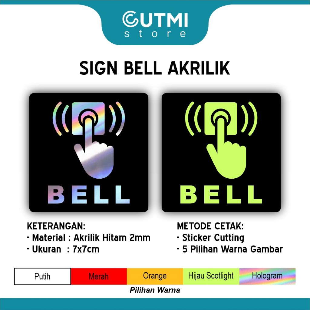 Jual Papan Sign Bell Akrilik - Desain Modern & Minimalis | Shopee Indonesia
