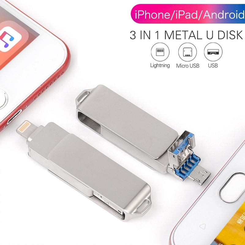 Jual Kingston flashdisk 3 in 1 IOS OTG USB Flash Drive 512GB/1TB/2TB ...