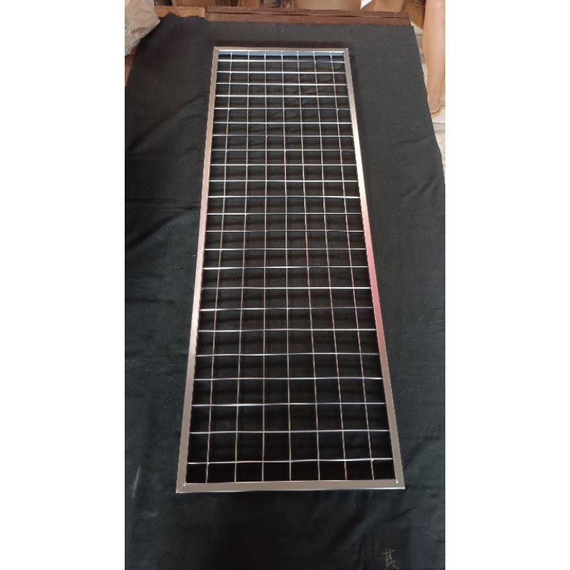 Jual Terlaris Besi Ram Display/Ram Stainless Krom Ukuran 40X120 (Tebal ...