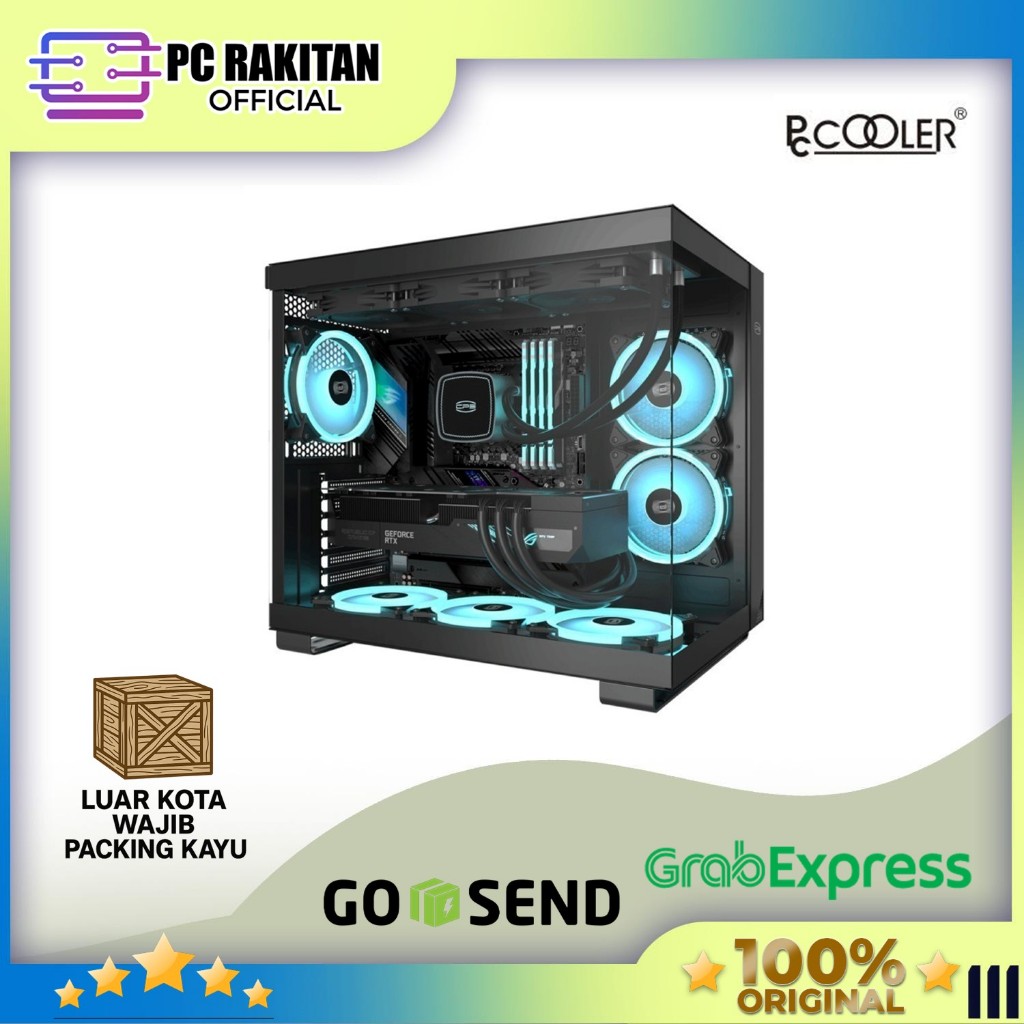 Jual PCCOOLER CASING C3 T500 - ATX - BLACK | Shopee Indonesia