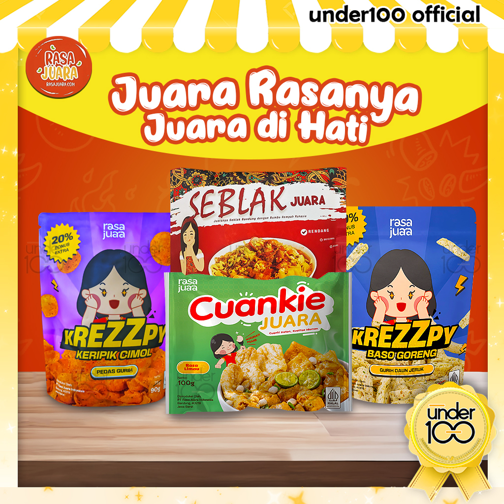 Jual Under100 Rasa Juara Krezzpy Basreng 100g | Moring 75g | Keripik ...
