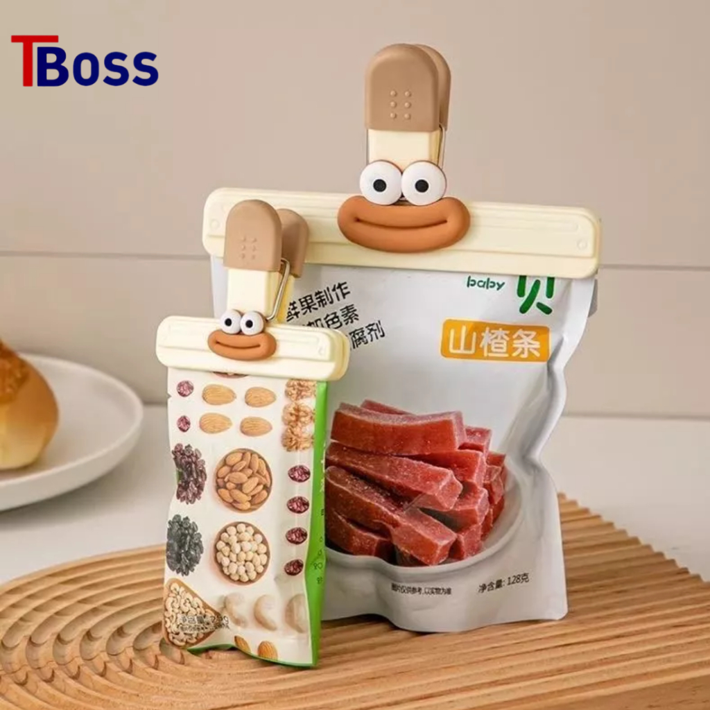 Jual TBOSS klip segel makanan snack / klip snack sealing / kitchen food ...