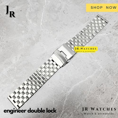 Jual Solid Engineer Bracelet Double Lock Buckle Tali Jam Rantai Strap ...