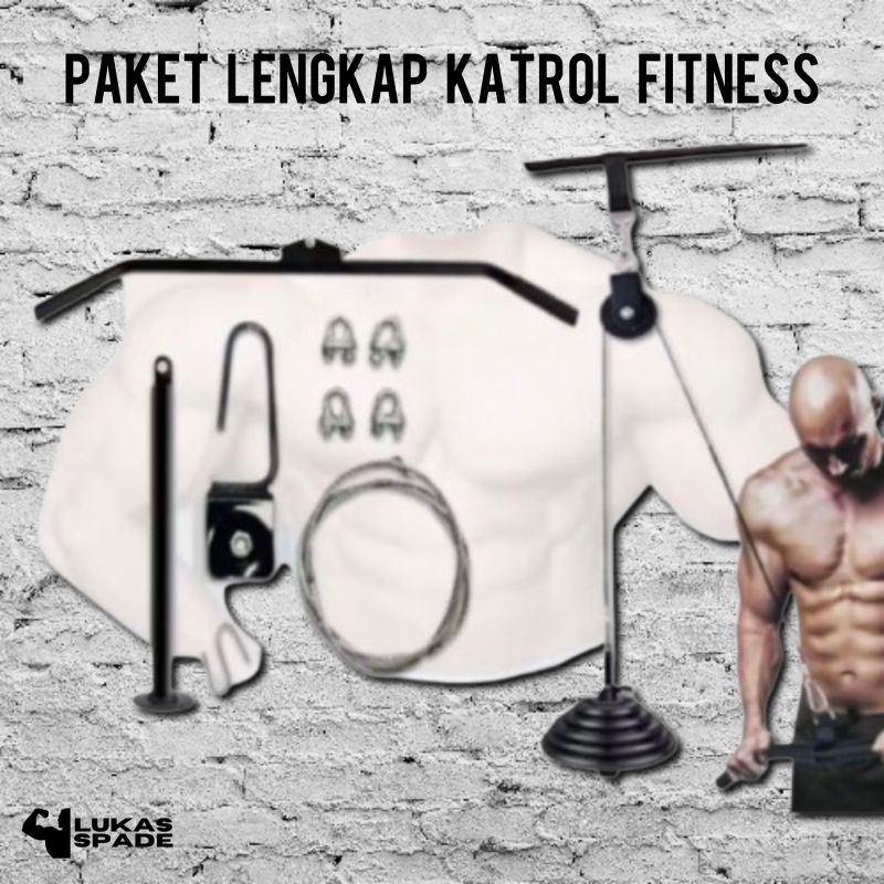 Paket Lengkap Pull Down 95cm Fitness Olahraga Rumah