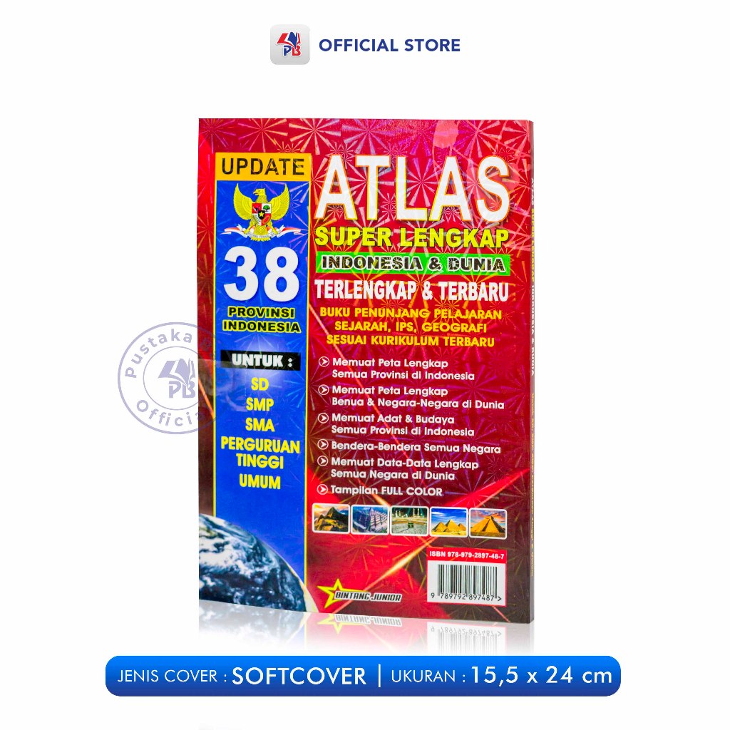 Jual Atlas Super Lengkap Indonesia & Dunia Ukuran Kecil Terlengkap ...