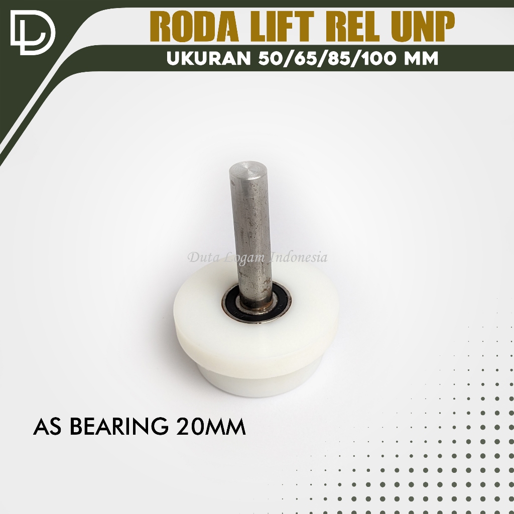 Jual Sunbloom Roda Lift Barang Unp Nilon Bearing As Ukuran 50 / 65 / 85 ...